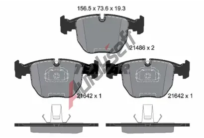 TEXTAR Sada brzdovch destiek TXT 2148602, 2148602