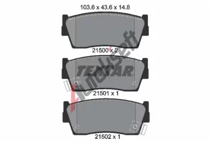 TEXTAR Sada brzdovch destiek TXT 2150001, 2150001