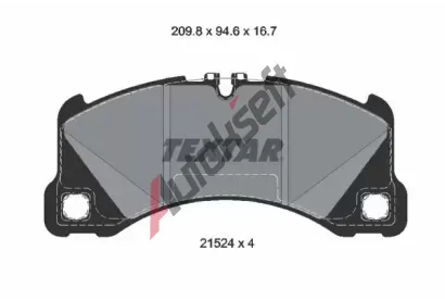 TEXTAR Sada brzdovch destiek Q+ TXT 2152401, 2152401