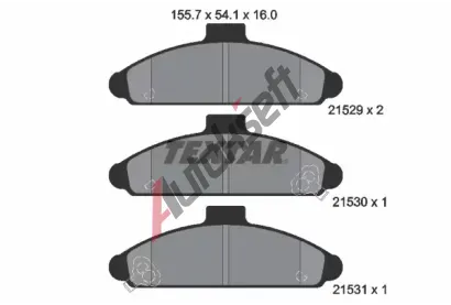 TEXTAR Sada brzdovch destiek TXT 2152901, 2152901