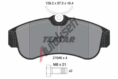 TEXTAR Sada brzdovch destiek TXT 2154601, 2154601