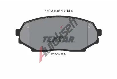 TEXTAR Sada brzdovch destiek TXT 2155202, 2155202