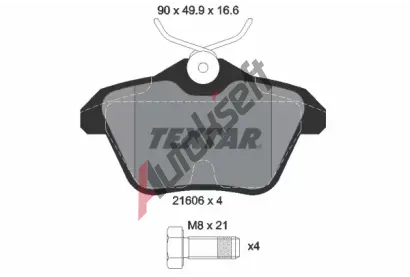 TEXTAR Sada brzdovch destiek TXT 2160601, 2160601