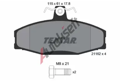 TEXTAR Sada brzdovch destiek TXT 2166201, 2166201