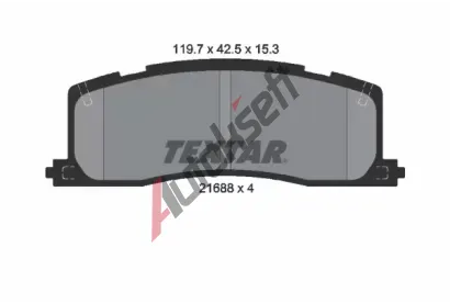 TEXTAR Sada brzdovch destiek TXT 2168801, 2168801