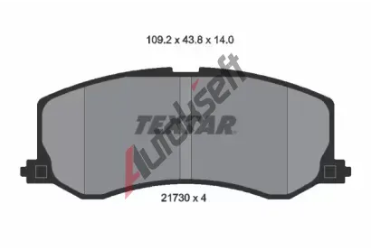 TEXTAR Sada brzdovch destiek TXT 2173001, 2173001