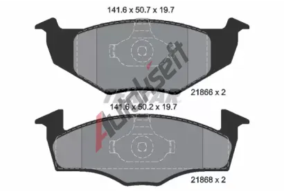 TEXTAR Sada brzdovch destiek TXT 2186603, 2186603