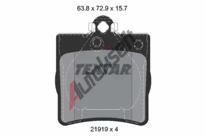 TEXTAR Sada brzdovch destiek TXT 2191903, 2191903
