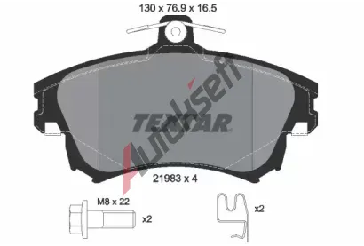 TEXTAR Sada brzdovch destiek TXT 2198304, 2198304