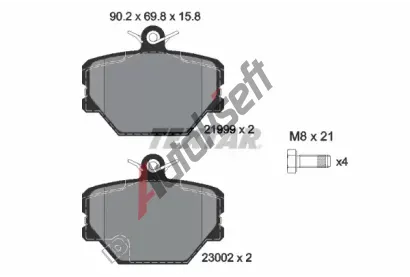 TEXTAR Sada brzdovch destiek TXT 2199901, 2199901