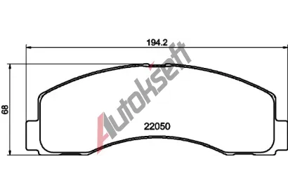 TEXTAR Sada brzdovch destiek Q+ TXT 2205002, 2205002