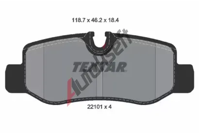 TEXTAR Sada brzdovch destiek Q+ TXT 2210101, 2210101