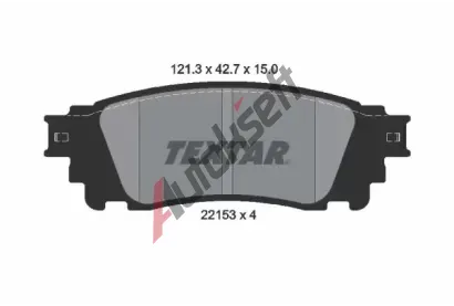 TEXTAR Sada brzdovch destiek TXT 2215301, 2215301