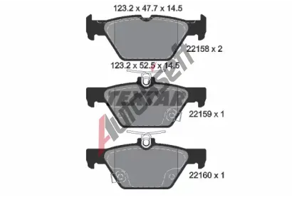 TEXTAR Sada brzdovch destiek Q+ TXT 2215801, 2215801