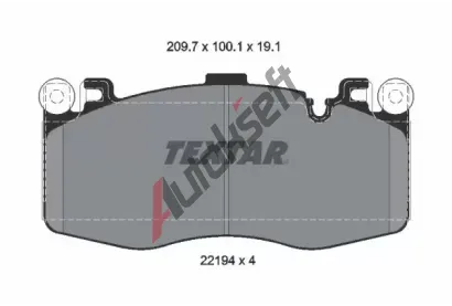 TEXTAR Sada brzdovch destiek Q+ TXT 2219401, 2219401