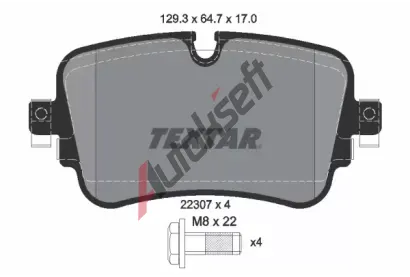 TEXTAR Sada brzdovch destiek Q+ TXT 2230701, 2230701