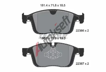 TEXTAR Sada brzdovch destiek Q+ TXT 2238601, 2238601