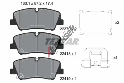 TEXTAR Sada brzdov�ch desti�ek Q+ TXT 2241801, 2241801