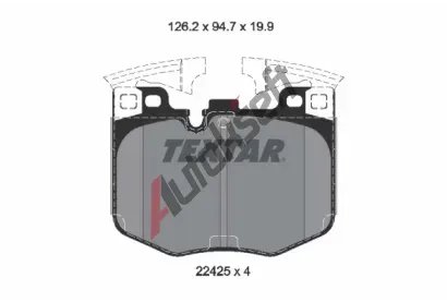 TEXTAR Sada brzdovch destiek TXT 2242501, 2242501