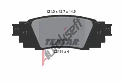 TEXTAR Sada brzdovch destiek TXT 2243401, 2243401