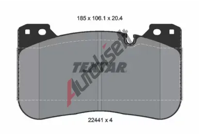 TEXTAR Sada brzdovch destiek Q+ TXT 2244101, 2244101