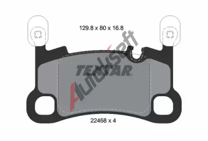 TEXTAR Sada brzdovch destiek Q+ TXT 2246801, 2246801