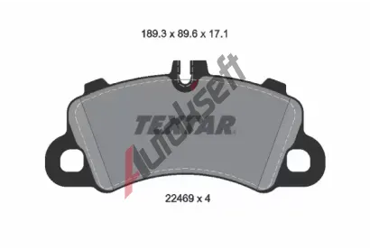 TEXTAR Sada brzdovch destiek Q+ TXT 2246901, 2246901