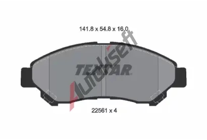 TEXTAR Sada brzdovch destiek TXT 2256101, 2256101