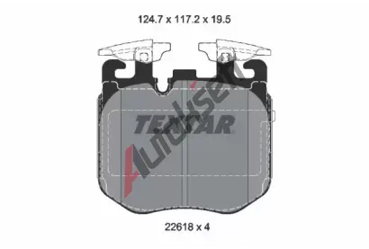 TEXTAR Sada brzdovch destiek TXT 2261801, 2261801