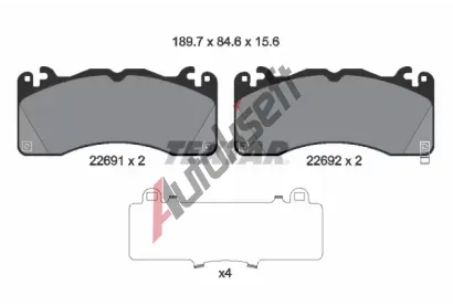 TEXTAR Sada brzdov�ch desti�ek TXT 2269101, 2269101