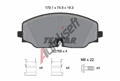 TEXTAR Sada brzdovch destiek Q+ TXT 2276901, 2276901