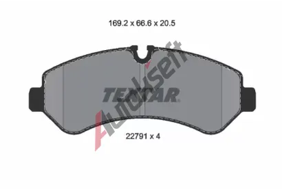 TEXTAR Sada brzdovch destiek Q+ TXT 2279101, 2279101