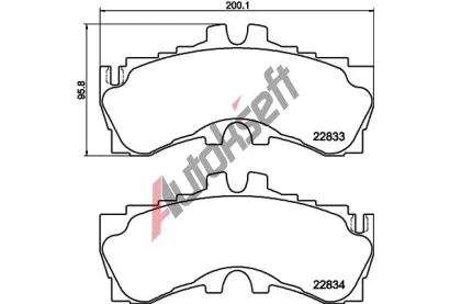 TEXTAR Sada brzdov�ch desti�ek TXT 2283301, 2283301