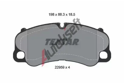 TEXTAR Sada brzdovch destiek Q+ TXT 2295901, 2295901