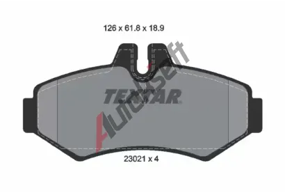 TEXTAR Sada brzdovch destiek TXT 2302101, 2302101