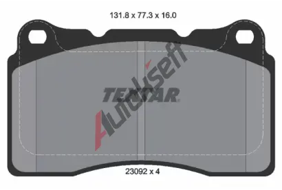 TEXTAR Sada brzdovch destiek TXT 2309203, 2309203