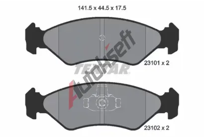 TEXTAR Sada brzdovch destiek TXT 2310101, 2310101