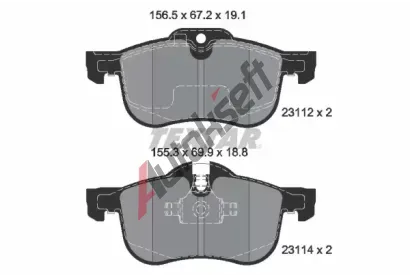 TEXTAR Sada brzdovch destiek TXT 2311203, 2311203