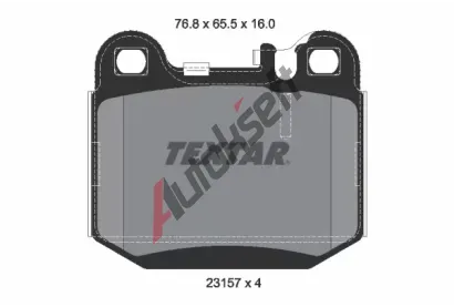 TEXTAR Sada brzdovch destiek TXT 2315702, 2315702