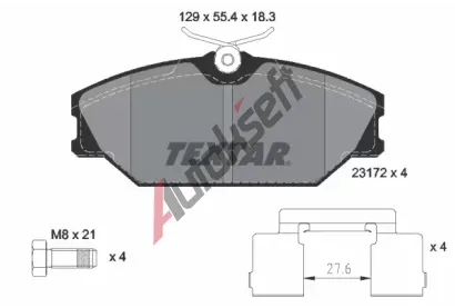 TEXTAR Sada brzdovch destiek TXT 2317203, 2317203