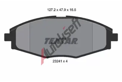 TEXTAR Sada brzdovch destiek TXT 2324102, 2324102