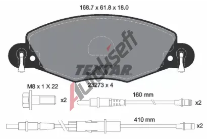 TEXTAR Sada brzdovch destiek TXT 2327301, 2327301
