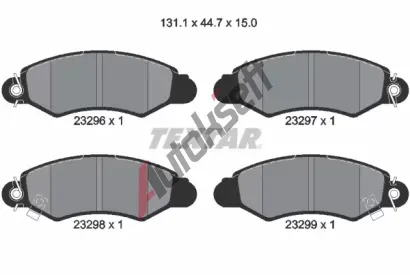 TEXTAR Sada brzdovch destiek TXT 2329601, 2329601