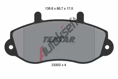 TEXTAR Sada brzdovch destiek TXT 2330201, 2330201