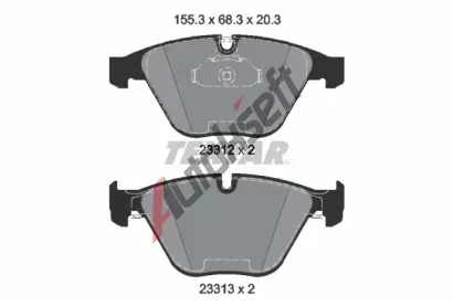 TEXTAR Sada brzdovch destiek TXT 2331211, 2331211