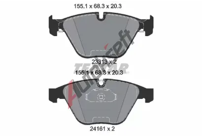 TEXTAR Sada brzdovch destiek TXT 2331303, 2331303