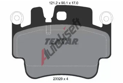 TEXTAR Sada brzdovch destiek TXT 2332902, 2332902