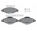 TEXTAR Sada brzdovch destiek ‐ TXT 2334001