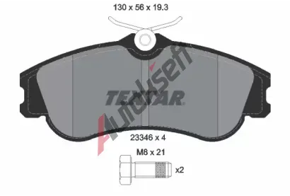 TEXTAR Sada brzdovch destiek TXT 2334602, 2334602