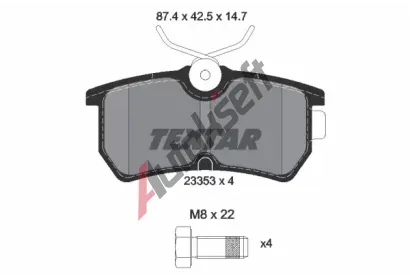 TEXTAR Sada brzdovch destiek TXT 2335301, 2335301